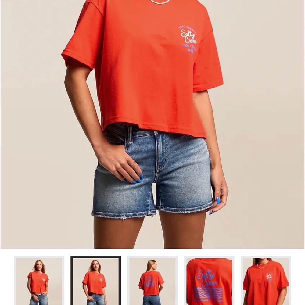 Salty Crew Skimmer Crop Graphic Tee